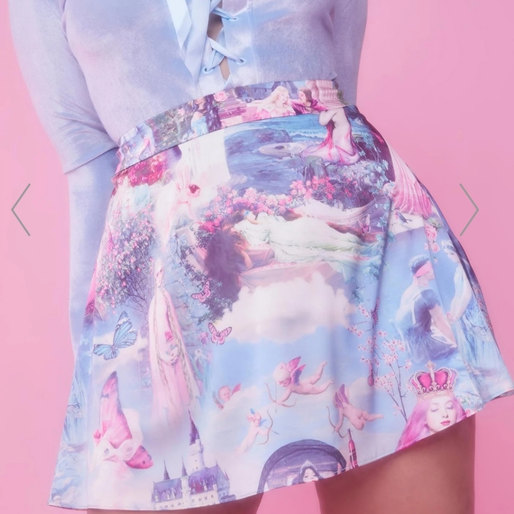 Sugar Thrillz ONCE UPON A DIME SATIN SKIRT